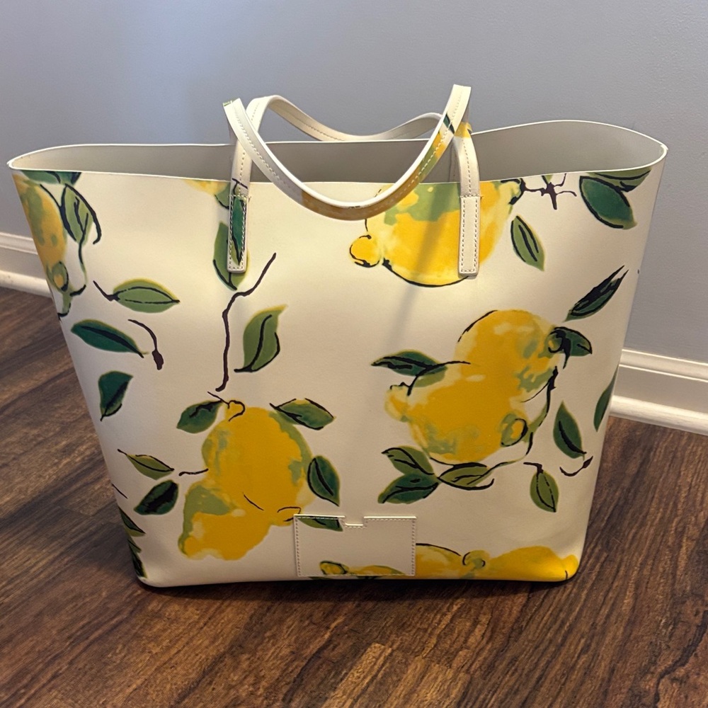 Kate Spade Lemon Street Len Tote Bag - White and Yellow - Picture 4 of 8